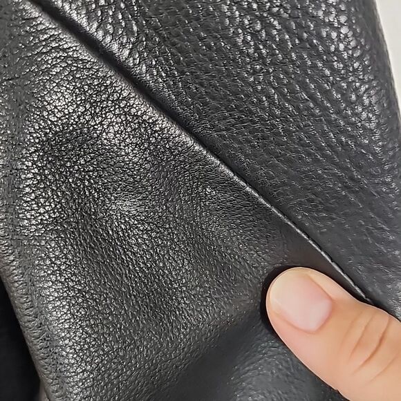 Vintage All-State Leather black jacket fully lined with braided details size XL - Picture 9 of 13